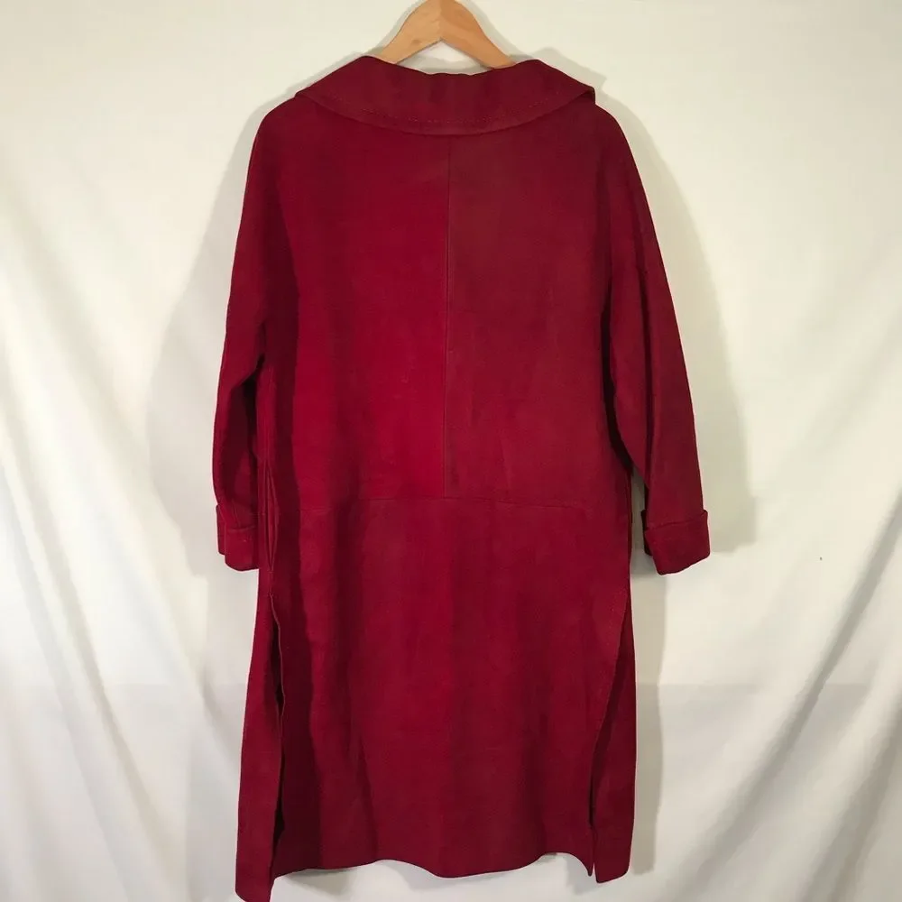 Vintage Vogue Mitzo Madrid Designer Leather Coat